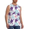 thumbnail image 2 of Fotbe Men's Ornamental Turtles Print Men's Sleeveless Muscle Tank Tops Casual T-Shirts for Gym Workout Beach-X-Large, 2 of 8
