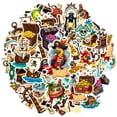 thumbnail image 2 of 35pcs-50pcs Pirate Adventure Stickers Stationery Stickers Nautical Kids Stickers Funny Graffiti Decals for Luggage Suitcase Laptop, 2 of 9