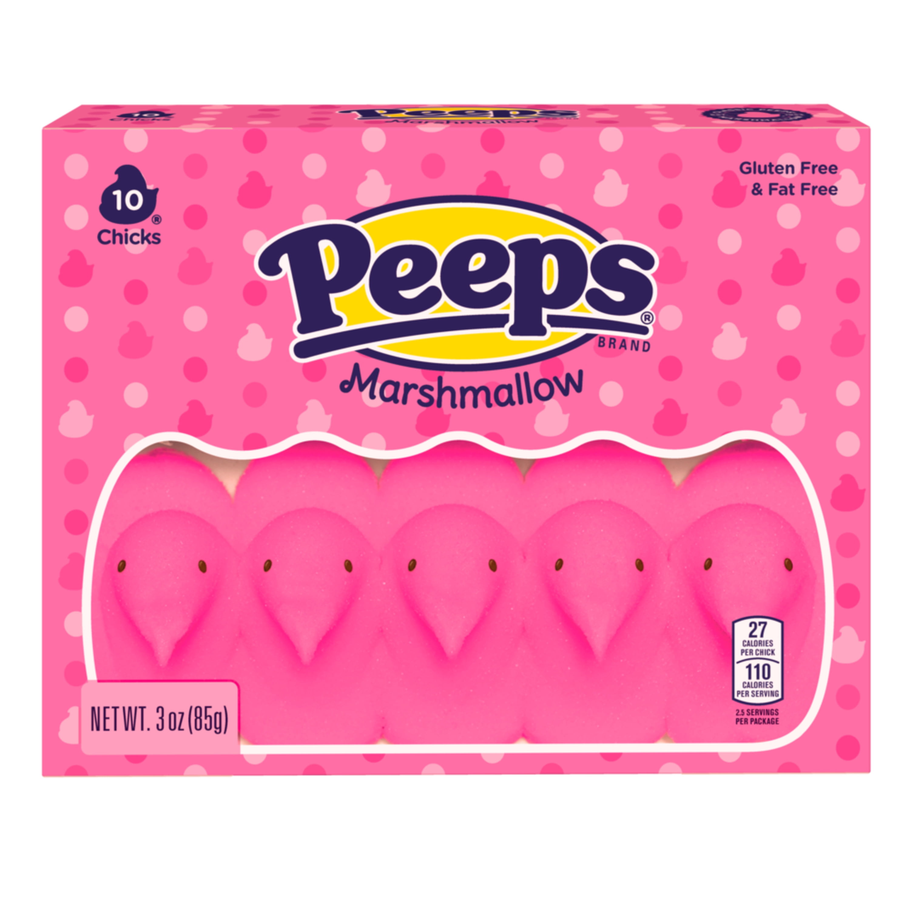 Just Born Peeps Marshmallow Chicks, 10 ea