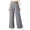 Gray, variant on SHEWIN Women's Wide Leg Pants Elastic High Waisted Casual Palazzo Straight Trousers Pants with Pockets Spring Summer