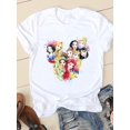 thumbnail image 1 of Disney Cartoon Tee Shirt Mickey Mouse Women Short Sleeve Print Love Sweet Cute 90s Clothing Casual Fashion Graphic T-shirtsXXL Gao Jinjia LED, 1 of 2