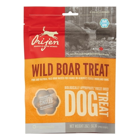 Orijen Freeze Dried Grain-Free Wild Boar Dry Dog Treat, 2 oz