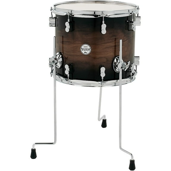 PDP PDCMX1214TTWC Concept Exotic Wallnut-Charcoal Burst, Chrome Hardware Kit Drums, 12 x 14
