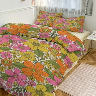 Antique Rose Bedding 100% Cotton Vintage Floral Twin Zipper Duvet