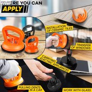 Car Dent Puller, 3 Pieces Car Dent Remover, Handle lifter, Suction Cup Dent Remover and Body Dent Paintless Repair Kit, Install Bottom Tile, House Ceiling Remover, Move furniture, Remove Phone Screen