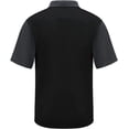 thumbnail image 2 of Red Kap Short Sleeve Performance Knit Color-Block Polo SK56 Black/ Charcoal 2XL, 2 of 4