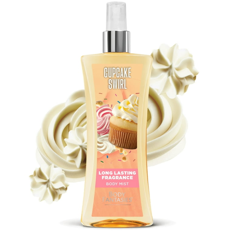pack) Body Fantasies Cupcake Swirl Fragrance Body Spray for