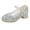 Z06-Grey, variant on YAYUBA Glitter Princess Shoes Girls Sparkly High Heels Dress Shoes Dress Up Toddler Little Kids Big Girls