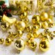 thumbnail image 2 of 30 bolas navideñas de plástico, bolas navideñas, bolas decorativas para árboles de Navidad, bolas para árboles de Navidad, bolas para árboles de Navidad, doradas, 2 of 4