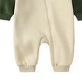 thumbnail image 6 of Kogui Newborn Baby Snowsuit Newborn Baby Snowsuit Winter Fleece Romper Hooded Jumpsuit Infant Coat for Girls Boys 9 12 Months (Green,9-12 Months), 6 of 6