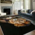 thumbnail image 3 of 1PC Lion-Patterned Area Carpet Local Carpet, Lightweight Washable Easy-to-Tidy Carpet Mat Festival Gift, Suitable for Living Room, Bedroom, Dining Room, Office, Hallway, Room Accessones, 3 of 10