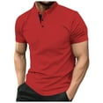 thumbnail image 5 of JLFKNG Summer Polo Shirts For Men Summer Breathable Short Sleeve T Shirt For Men Solid Color Button Lapel Bottoming Shirts With Pockets Suitable For Vacation, 5 of 5