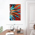 thumbnail image 3 of Elephant Stock Native American Bonnet Feathers Wall Art - Vertical Canvas Wall Art - Hallway Wall Decor - Decor Elements Canvas - Orange And Red Decor - 20" x 30", 3 of 8