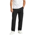 thumbnail image 3 of BVOFAR Cargo Pants for Men Big and Tall Lightweight Elastic Waisted Hiking Trousers Casual Workout Joggers Utility Work Trouser Black XXXXL, 3 of 6