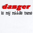 thumbnail image 2 of CafePress - Danger Is My Middle Name Infant Bodysuit - Baby Light Bodysuit, Size Newborn - 24 Months, 2 of 4