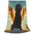 thumbnail image 2 of Vsdgher Golden Cloud Winged Dog Ultra-Soft Micro flannel Blanket Throw Blankets for Couch Sofa, Bed (4 sizes)-60"x50", 2 of 7
