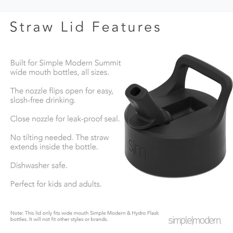 Simple Modern 12oz Summit Kids Tritan Water Bottle with Straw Lid for  Toddler - Dishwasher Safe Travel Tumbler - Ladybug Garden 