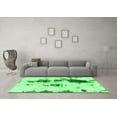 thumbnail image 3 of Ahgly Company Indoor Square Abstract Green Modern Area Rugs, 5' Square, 3 of 4