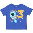 thumbnail image 3 of Inktastic Rocket Space Ship Happy Third Birthday Boys or Girls Toddler T-Shirt, 3 of 5