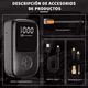 thumbnail image 4 of Compresor Bomba De aire Portátil Inalámbrico Inflador Llantas, Negro, 4 of 5