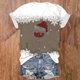 thumbnail image 2 of Blusas de Manga Corta para las Mujeres Causal Cuello en V Camiseta Sólida, Blusas de Verano de las Mujeres para el Hogar Y Diario, 2 of 3