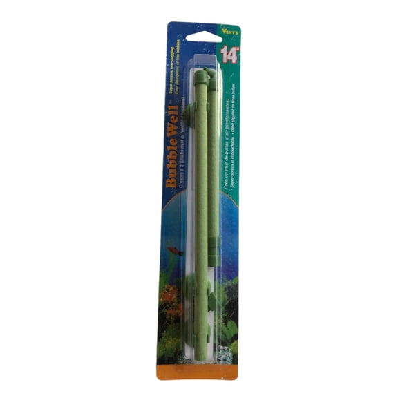Aquarium Air Stone Pipe Bubble Oxygen Pump Diffuser Accessories, 14-Inch Extendible Bubble Tube with Suction Cups for Even Oxygenation in Freshwater & Saltwater Fish Tanks, 2 Pc Air Diffuser Strips