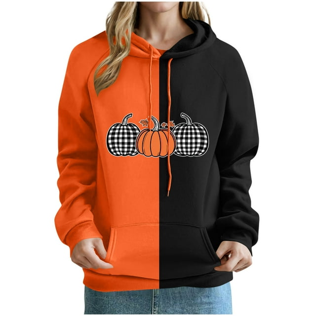 Womens Fall Tops - Stylish Hooded Sweatshirt for Daily and Party Occasions
