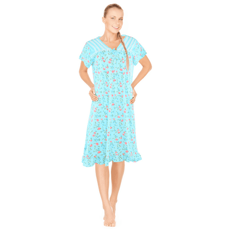 

JEFFRICO Womens Nightgowns Sleepwear Soft Pajama Dress Nightshirts Plus Size