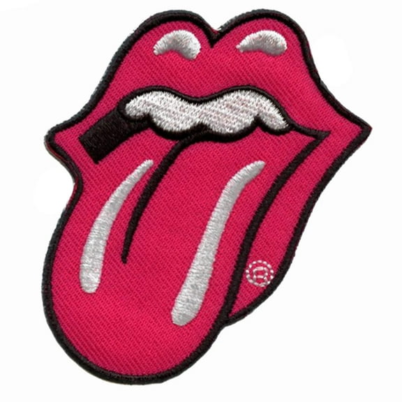 The Rolling Stones Patch Classic Tongue Band Logo Embroidered Official Orange