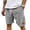 Gray #016, variant on Mens Athletic Corduroy Shorts Casual Elastic Waist Waffle Workout Shorts Solid Color Drawstring Beach Lounge SweatShorts, M