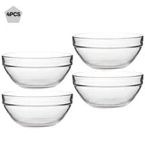 ACDANC Home Accessory Serving Bowl for Kitchen Cake 4 Ramekins Small Bowls Commercial Glass Pcs