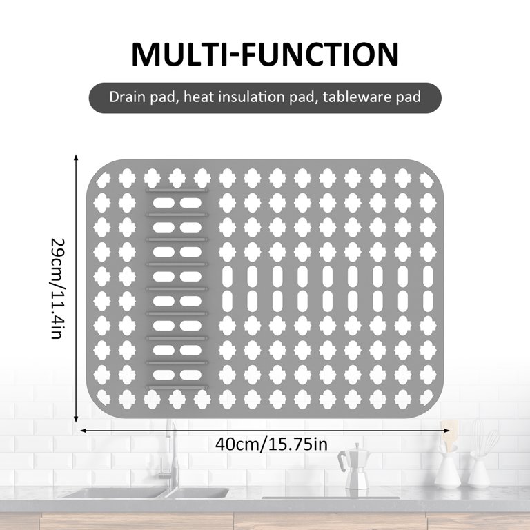 Silicone Sink Mat Heat-Resistant Sink Protectors Multifunctional