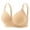 Beige, variant on Babcutegg Womens Bra Wireless Lightweight Adjustable Straps Padded Womens Underwear Black Size XL
