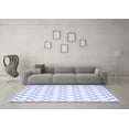 thumbnail image 3 of Ahgly Company Indoor Rectangle Trellis Blue Contemporary Area Rugs, 5' x 8', 3 of 4