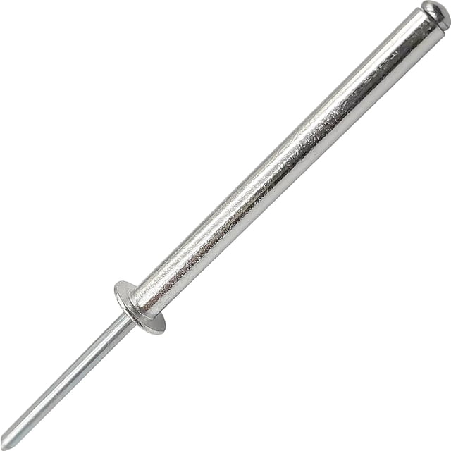 40 Pcs Rivets Longs en Aluminium, Rivets Fendus Longs, Lot de 40 (Argent) (5/32 Pouces"x2-23/64 Pouces(M4x60mm)), Argent