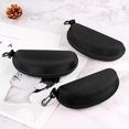 thumbnail image 5 of 3-pack zippered case glasses and sunglasses case with plastic carabiner hook bla, 5 of 5