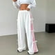 thumbnail image 1 of WILLBEST Pantalones Casuales para Mujer, Cómodos, Sueltos, de Cintura Alta, Anchos, Rectos y Recortados para Uso Diario En Verano. Extra Chica, 1 of 5