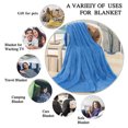 thumbnail image 2 of Howarmer Large Blue Fleece Throw Blankets, King Size Soft Fuzzy Blanket for Women Men and s, All Season Lightweight Microfiber Fluffy Blanket, 90 x 108 inch, 2 of 7