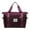 Wine, variant on Nylon Shoulder Bag Tote Bag for Women Multi Pockets Shoulder Handbag Waterproof Travel Bag Lightweight Multiple Compartments Bag, Large Capacity