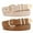 Beige+Brown, variant on Women Leather Belts for Jeans Gold Buckle Ladies Leather Belt 2 Pack