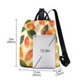 thumbnail image 3 of FORMRS Women's Travel Backpack Purse Anti-Theft Hidden Pockets Casual Shoulder Bag, Green Retro Autumn Leaves, 3 of 7