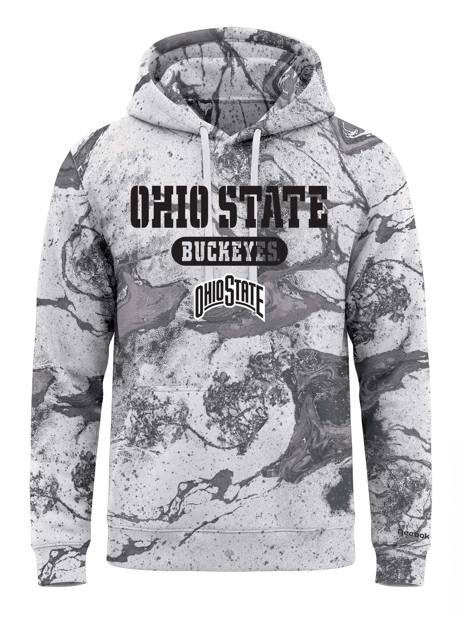 Ohio State Buckeyes Reebok Mens All Over Print Hooded Sweatshirt