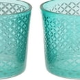 thumbnail image 4 of Blue Lattice Tealight Votive Glass Candle Holder Set of 4 Wedding Parties Home Décor Table Decor Gift by MystiqueDecors, 4 of 6