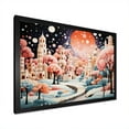 thumbnail image 2 of Designart "Art Deco Urban Splendor Pink Bubble Cityscape" Cityscapes Framed Wall Art Decor - Industrial Pink City Art Deco Entryway Framed Wall Art, 2 of 6