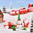 thumbnail image 1 of Flmtop Resin Mini Christmas Santa Claus Tree Snowman Figurine DIY Fairy Garden Decor, 1 of 10