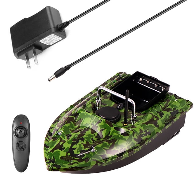 Fishing Bait Boat 500m Remote Control Bait Boat Dual Motor Fish Finder 1.5KG Loading Support Automatic Cruise/Automatic Route Correction with LED Light for Fishing