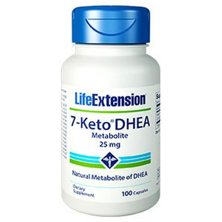 Life Extension, 7-céto DHEA métabolites 25 mg 100 caps