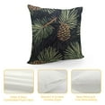 thumbnail image 4 of Leisuo Pillow Case Watercolor Christmas Pattern Cone Winter Fir Floral Cones On Branch Dark Home Decor Throw Pillows Covers for Winter Decorations, 4 of 5