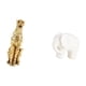 thumbnail image 5 of Escultura De Animal De Cerámica Dorada, Centro De Mesa, Guepardo, Elefante, Figura Decorativa De Mesa, Colección De Estatuas Para Oficina, Decoración Del Hogar, Estantería, Navidad, 5 of 8