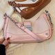thumbnail image 4 of Bolso A Cuestas Bolso Hobo Para Mujer, Bolso Para Axila Con Cadena, Bolso De Mano Informal De Cuero Pu Sólido Para Mujer (Rosa), 4 of 5
